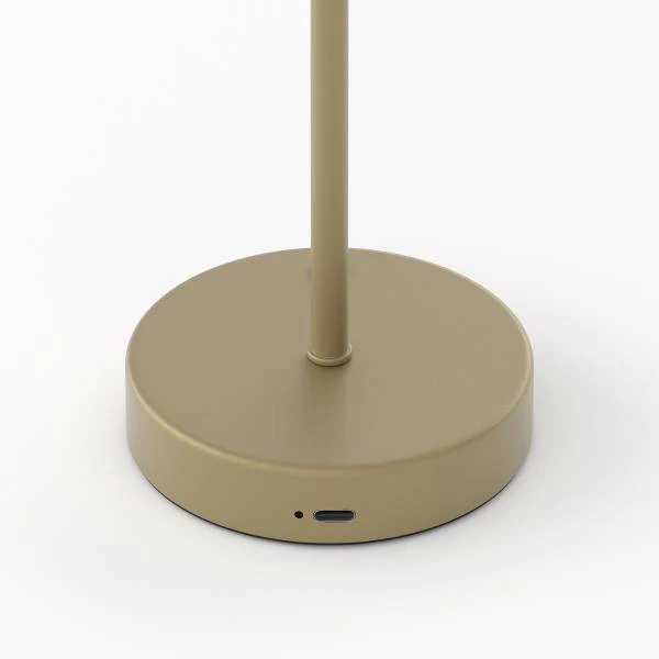 Akku-Tischleuchte DROS - Dimmbar - Gold - Image 10