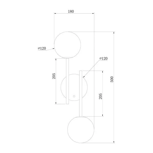 Akku-Wandleuchte RIGI - 2-flammig - 3-Stufen-Dimmer - Weiß / Gold - Image 11