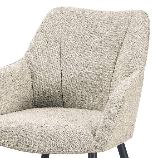 Armlehnenstuhl AELHA 2er Set - Beige - Image 5