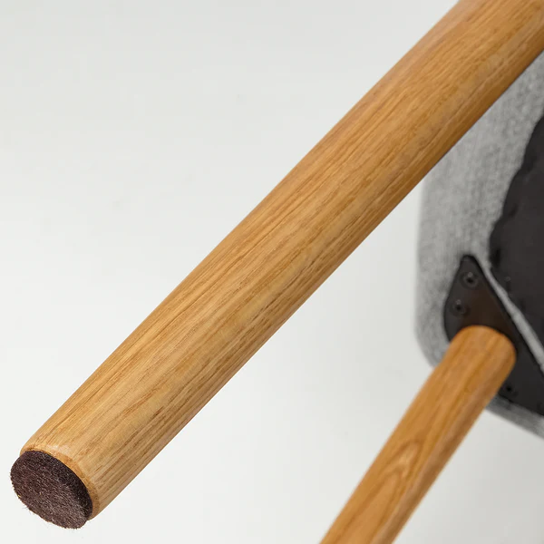 Armlehnenstuhl TILANDA Typ A - Webstoff Stefka: Hellgrau - 1er Set - Image 15