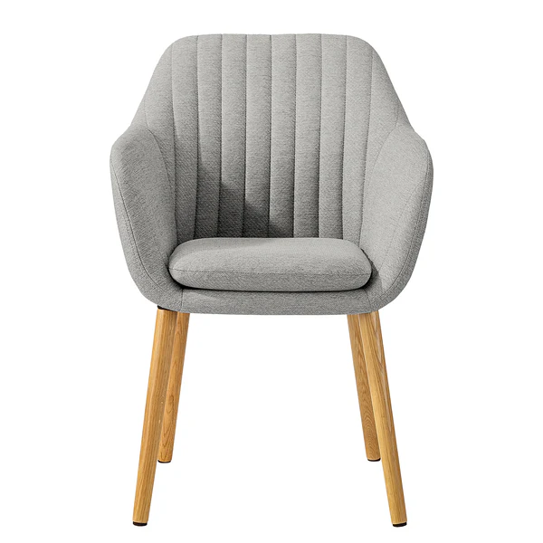 Armlehnenstuhl TILANDA Typ A - Webstoff Stefka: Hellgrau - 1er Set - Image 4