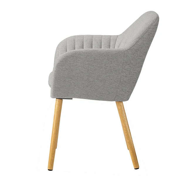 Armlehnenstuhl TILANDA Typ A - Webstoff Stefka: Hellgrau - 1er Set - Image 5