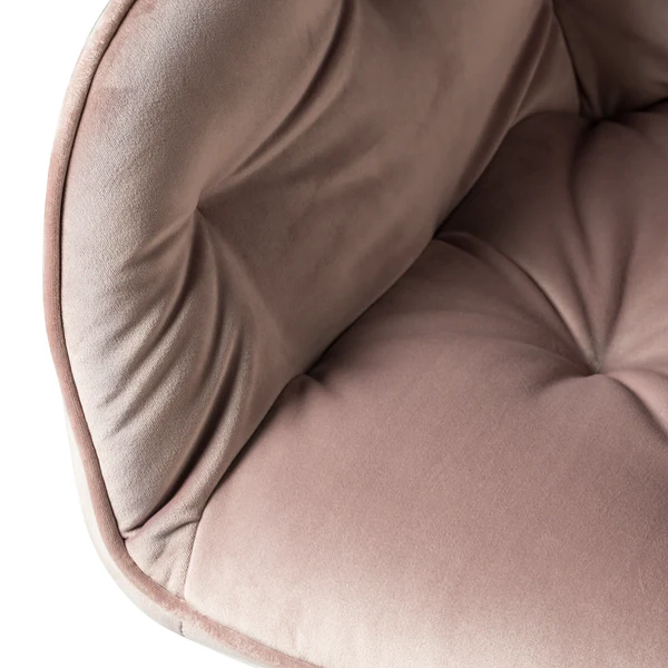 Armlehnenstuhl TILLY - Samt Vilda: Altrosa - Einzelstuhl - Image 8