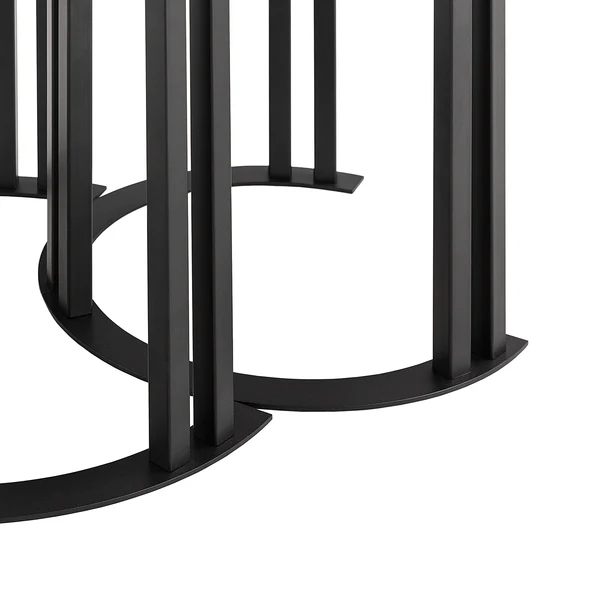 Beistelltischset MIGBA 2-teilig Typ A - Echtholzfurnier / Metall - Eiche - Image 7