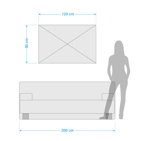 Bild Weltkarte Nr18 - Rot - Mischgewebe - Kiefer - 120 x 80 x 2 cm - Image 4