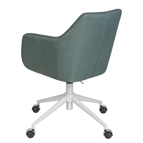 Bürodrehstuhl NICHOLAS - Webstoff Cors: Mintgrau - Weiß - Image 10