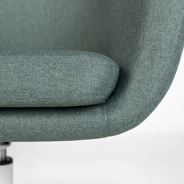 Bürodrehstuhl NICHOLAS - Webstoff Cors: Mintgrau - Weiß - Image 12