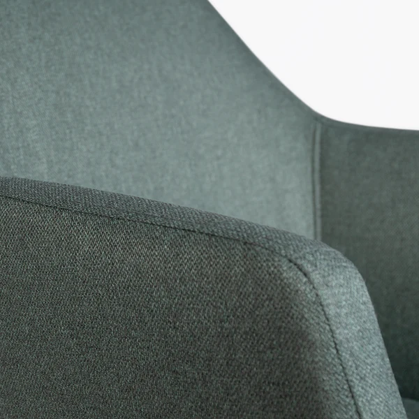 Bürodrehstuhl NICHOLAS - Webstoff Cors: Mintgrau - Weiß - Image 14