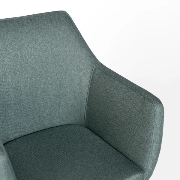 Bürodrehstuhl NICHOLAS - Webstoff Cors: Mintgrau - Weiß - Image 18