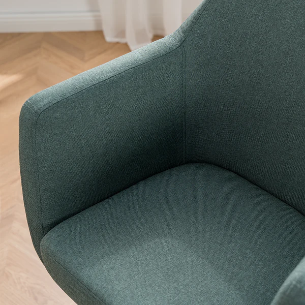 Bürodrehstuhl NICHOLAS - Webstoff Cors: Mintgrau - Weiß - Image 6