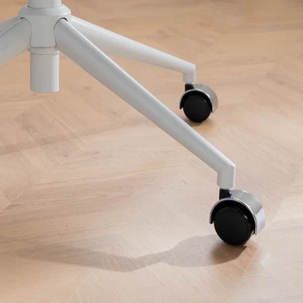 Bürodrehstuhl NICHOLAS - Webstoff Cors: Mintgrau - Weiß - Image 8