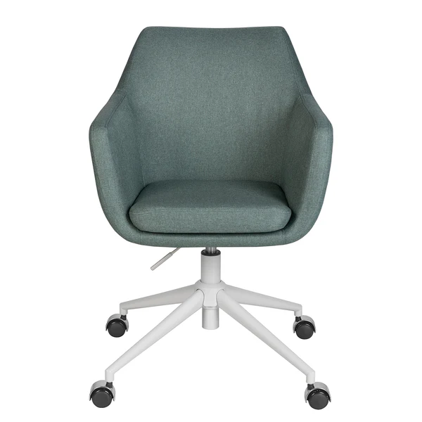 Bürodrehstuhl NICHOLAS - Webstoff Cors: Mintgrau - Weiß - Image 9
