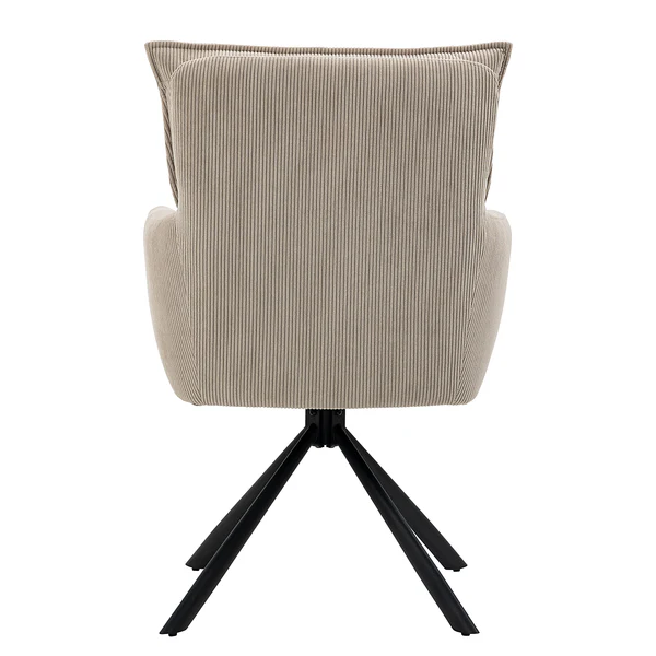 Drehbarer Armlehnenstuhl DIDRIP 2er-Set - Cord - Cappuccino - Image 6