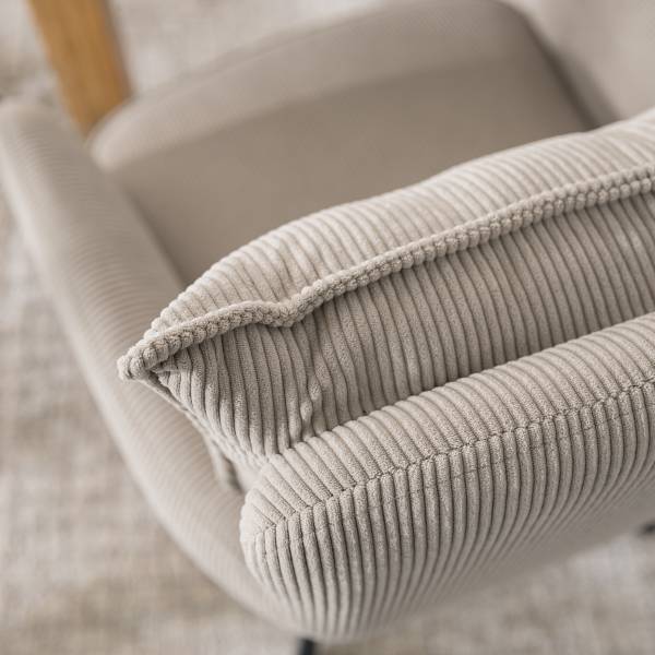 Drehbarer Armlehnenstuhl DIDRIP 2er-Set - Cord - Cappuccino - Image 8