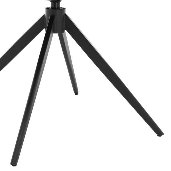 Drehbarer Armlehnenstuhl Merrai - Strukturstoff / Eisen - Beige / Schwarz - Image 12