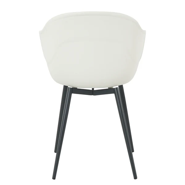 Esszimmerstuhl Foltan 2er-Set - Weiß / Schwarz - Image 6