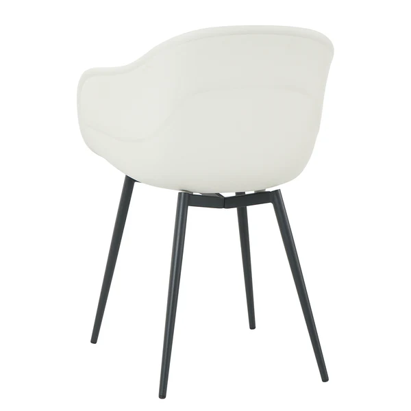 Esszimmerstuhl Foltan 2er-Set - Weiß / Schwarz - Image 7
