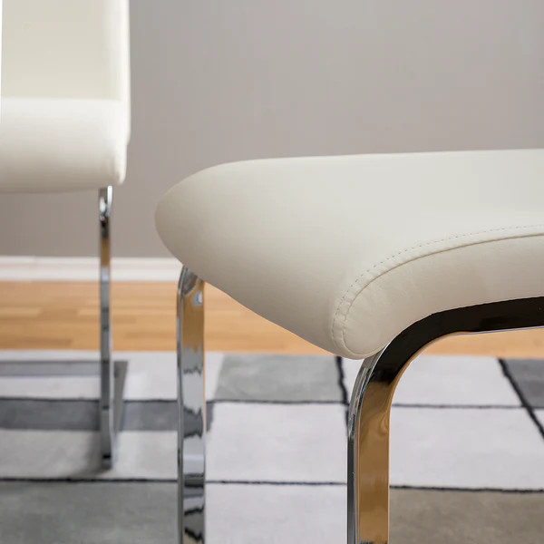 Freischwinger Pasala - Kunstleder - Weiß - 2er Set - Image 10