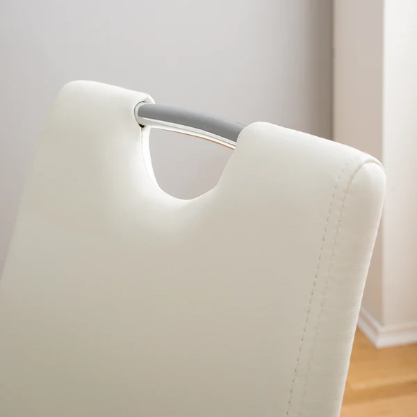 Freischwinger Pasala - Kunstleder - Weiß - 2er Set - Image 11