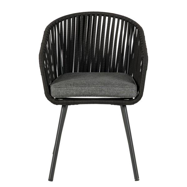 Gartenstuhl NOXI 2er-Set - Stahl / Polyester - Schwarz - Image 11