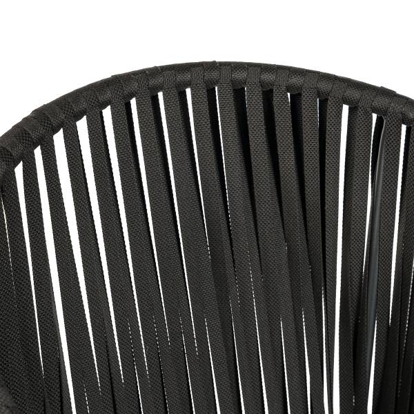 Gartenstuhl NOXI 2er-Set - Stahl / Polyester - Schwarz - Image 14