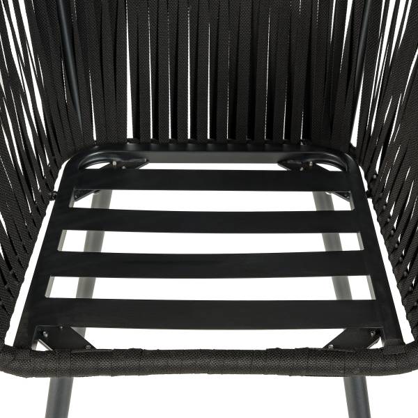 Gartenstuhl NOXI 2er-Set - Stahl / Polyester - Schwarz - Image 16