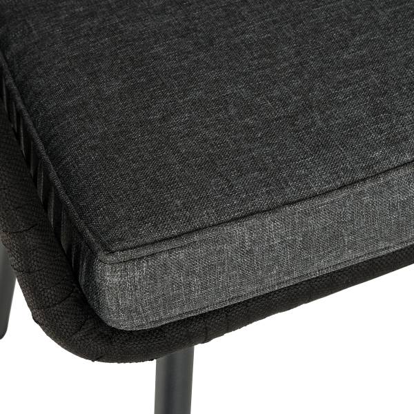 Gartenstuhl NOXI 2er-Set - Stahl / Polyester - Schwarz - Image 17