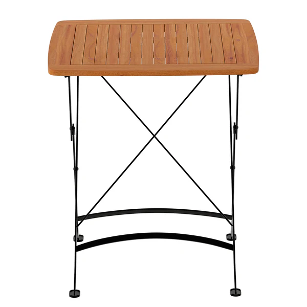 Gartentisch Tuscany - Akazie massiv / Stahl - Akazie / Schwarz - Image 4