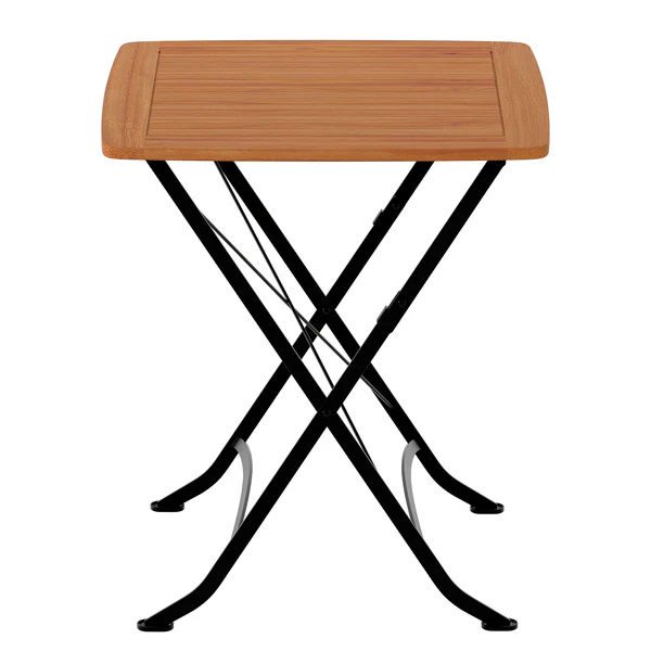 Gartentisch Tuscany - Akazie massiv / Stahl - Akazie / Schwarz - Image 5