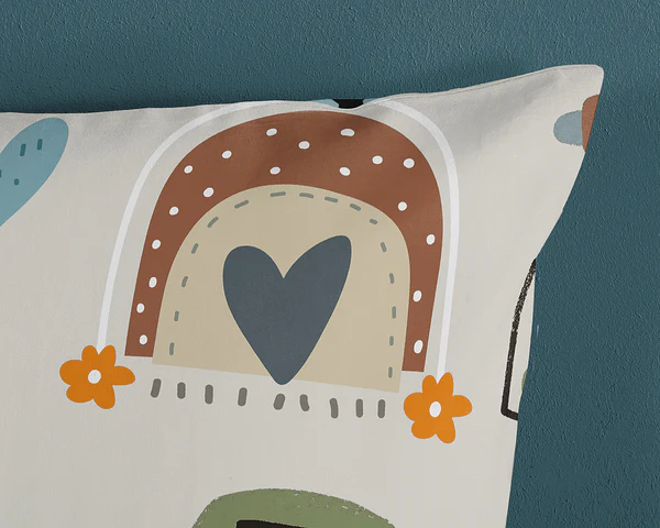 Kinderbettwäsche Autos - Baumwolle - Blau - 135 x 200 cm + Kissen 80 x 80 cm - Image 4