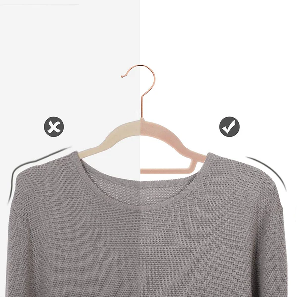 Kleiderbügel Ashbury (50er-Set) - ABS-Kunststoff - Rosa / Gold - Image 4