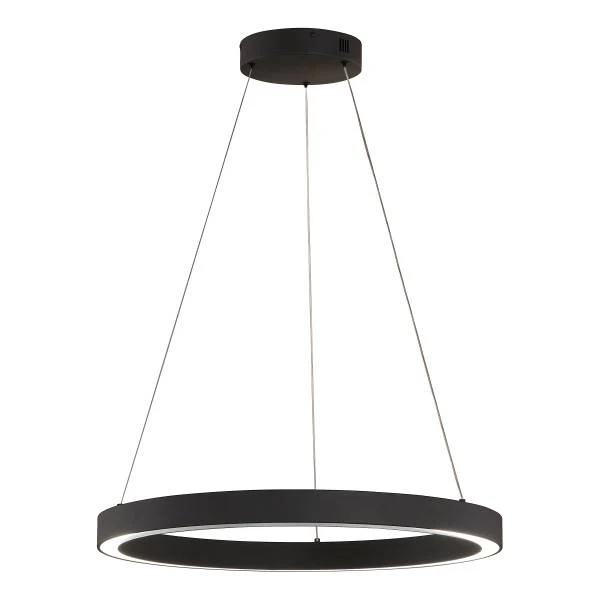 LED-Pendelleuchte Sirko Typ B - Eisen / Acrylglas - Schwarz - 1-flammig - Image 3