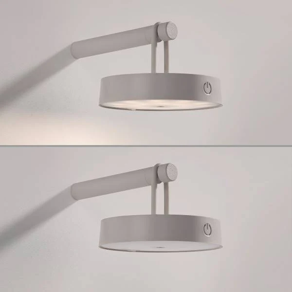 LED-Wandleuchte Arma - Eisen - 1-flammig - Grau - Image 6