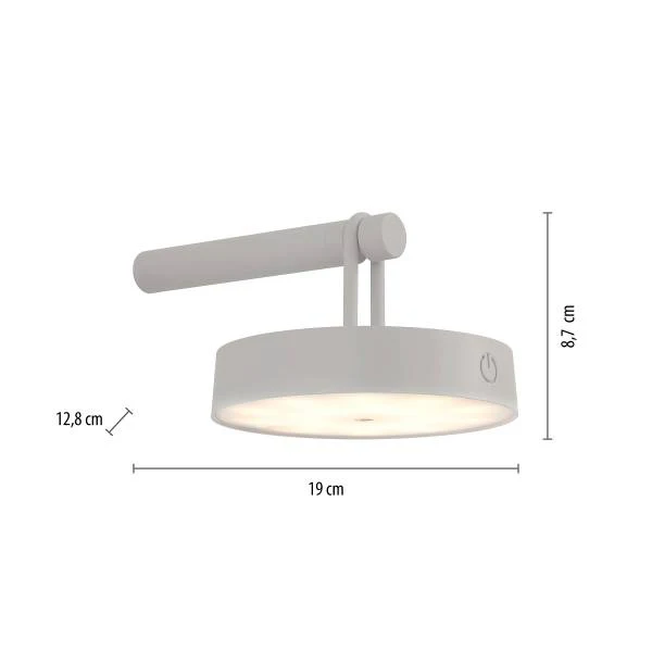 LED-Wandleuchte Arma - Eisen - 1-flammig - Grau - Image 8