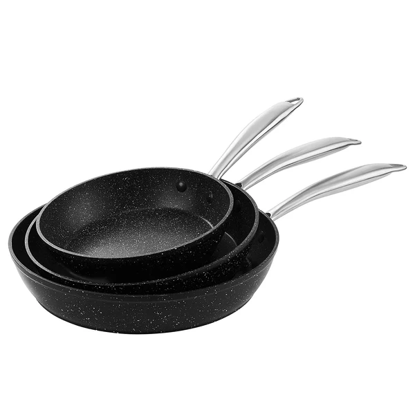 Pfanne SALSA 4er-Set - Aluminium / Edelstahl - Schwarz - Image 6