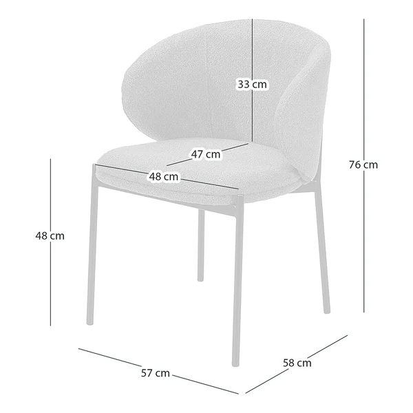 Polsterstuhl BANNEKER 2er-Set - Creme - Image 20