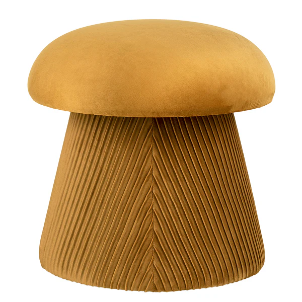 Pouf Hampton - Samt - Ocker - Image 3