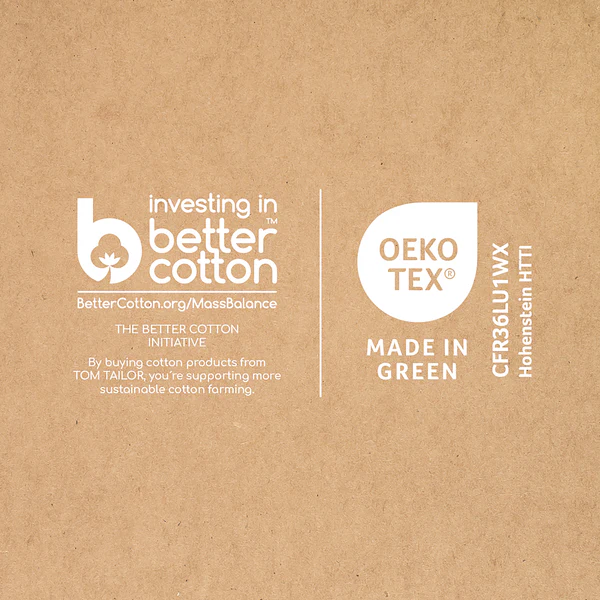 Renforce-Bettwäsche Tom Tailor - Baumwolle - Creme / Marineblau - 155 x 220 cm + Kissen 80 x 80 cm - Image 6