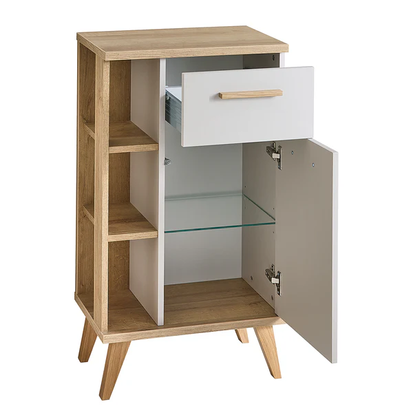 Unterschrank Quickset 966 - Kaschmir / Eiche Riviera Dekor - Image 3