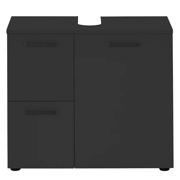 Waschbeckenunterschrank Noale 1 Tür - Matt Schwarz - Image 6